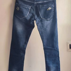 Dark Blue  Boys Jeans For 10 Year Old , Waist-12in