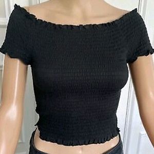 Korean Crop Top Free Size