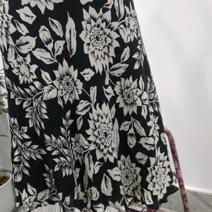 Floral A Line Skirt