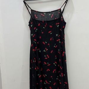 Women’s Summer Cherry Print Cami Dress