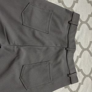 Grey Straight Formal Pants