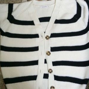 Stripped Cardigan