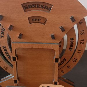 Wooden Infinite Time Use Calendar