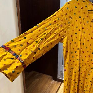 Yellow Bandhani Dress