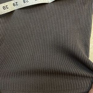 Charcoal Grey Zara Fitted Top