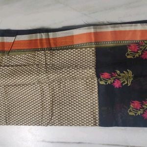 Art Silk Saree With Blouse 6 Meters