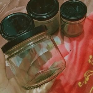 (Set Of 4) Aesthetic Glass Jar🔥