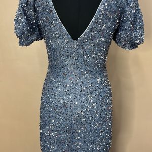 Grey Sequin Dress