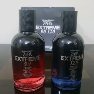 ZARA EXTREME 9.0 & 12.0  COLLECTION (2) PERFUMES