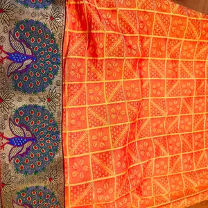 Soft Peacock Border Saree