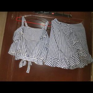 Women Top + Skirt Set