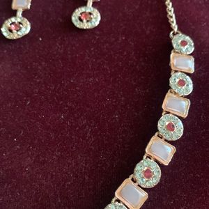 Brand New Rose Gold Necklace Set