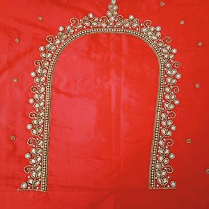 Heavy Guttapusalu Maggam Work Blouse Piece