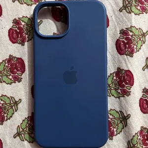 iPhone 13,14 Silicon Back Cover In Blue Color