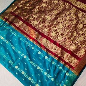 Multi Colour Pure Gadwal Saree