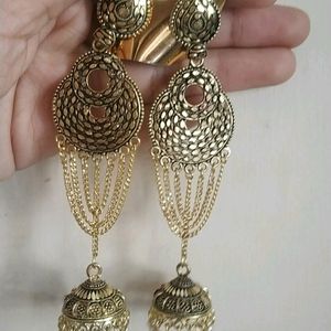 Golden Long Earrings