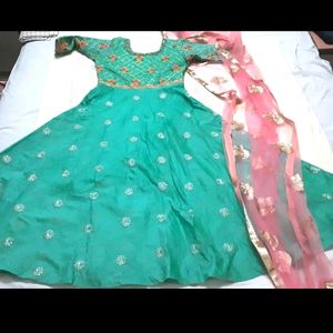 New gown with dupatta