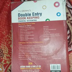 T. S. Grewal Accounts Book For Class 11