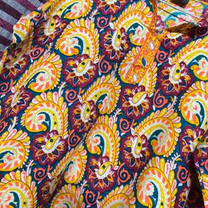 Pakistani Look Full Sleeves Printed Kurta