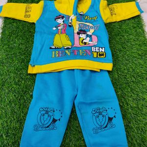 Blue And Yellow Cool 😎 Full Tshirt With Trackpant