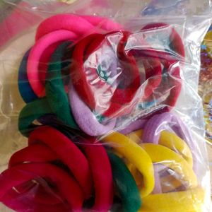 Soft Cotton Hair Ties for women Pack Of 15