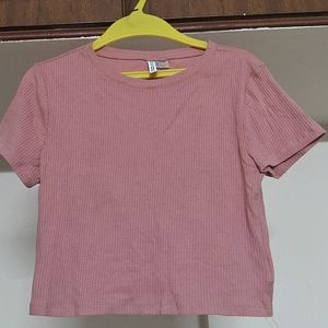 Basic Pink H&M Crop Top