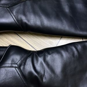 Zara Leather  Knee High Boots