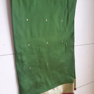 An Elegant Maharashtrian Silk Saree For A Festive Wear