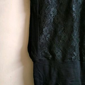 Unused Black Net Top