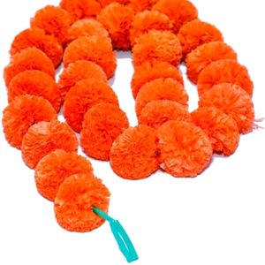 5 Artificial Marigold Genda Phool Garland Torans