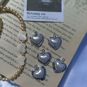 Vintage Silver Heart Pendant Charm 🤍