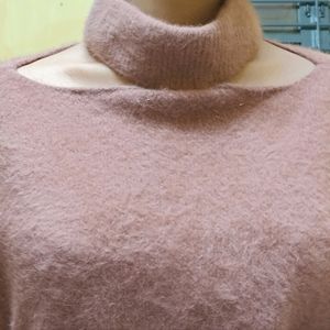 Dark Peach Wool Sweater