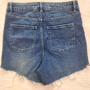 High-Waisted Denim Shorts