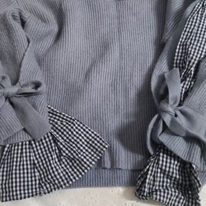 coquette korean bow sweatshirt