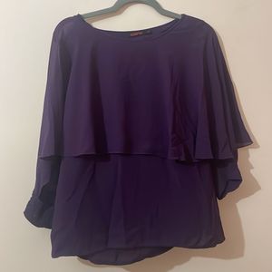 Purple Blouson Top