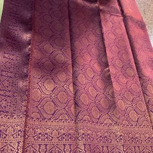 New Wedding Semi Silk Saree For Grabs