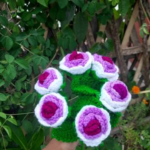 Crochet Tricolour Rose 🌹