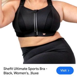 SHEFIT High Impact Ultimate Sports Bra Adjustable