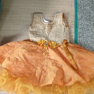 Party Orange Frock