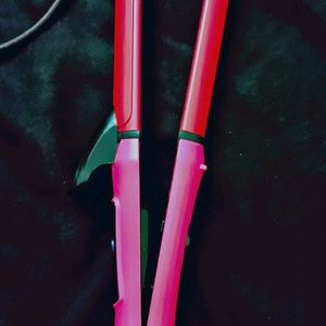 2 In 1 Hair Straightener And Curler Pink Colour