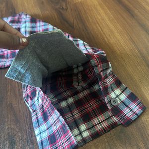 Double sleeve XL size shirt for men