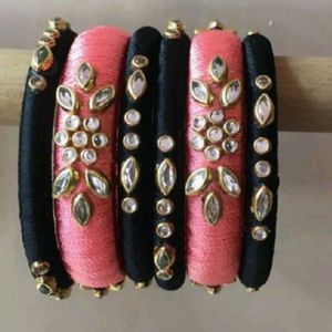 Silk Thread Bangle Non Customised Bangles