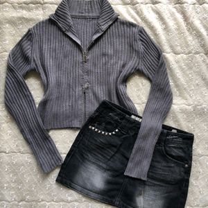 Grey Cardigan