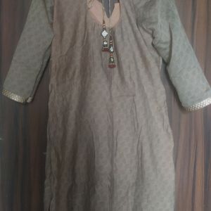 Partywear  Chanderi Kurti