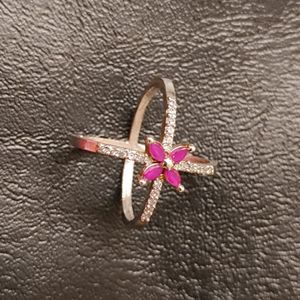 Daimond Ring With Flower