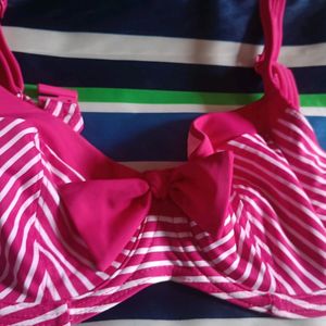 Brand New Pink Bow Bra