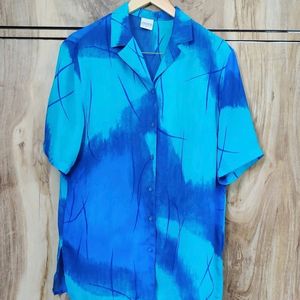 Blue Printed Shirt Size-40-42