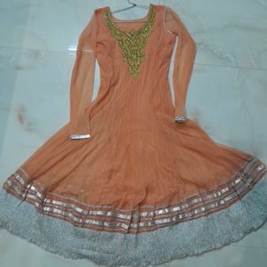 Peach Colour Lady Suit