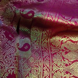 Pure  kanchipattu KDM Zaree Saree