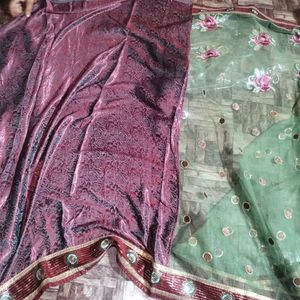 Heavy Border Saree